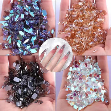 K9 manicure stones multi shape mix for nail art with flat back
