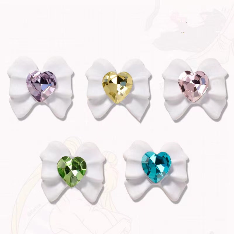 Sailor Moon Bow Nail Rhinestone Mixed-Multi Colors